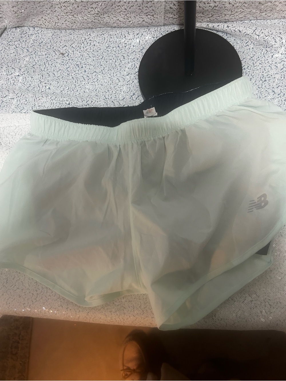 New Balance Pale Mint Green Women's Running Shorts